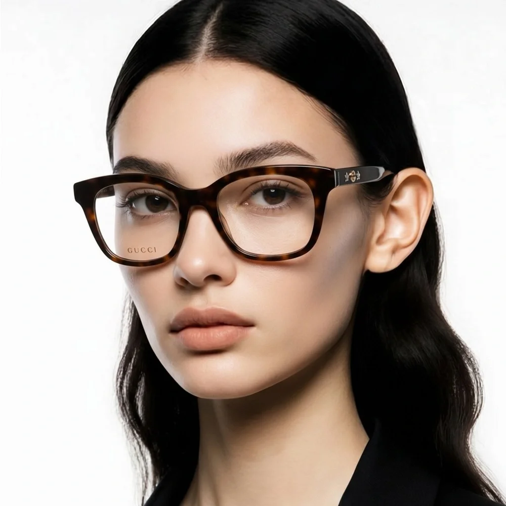 Luxury New Authentic Gucci GG0349O 006 Eyeglasses